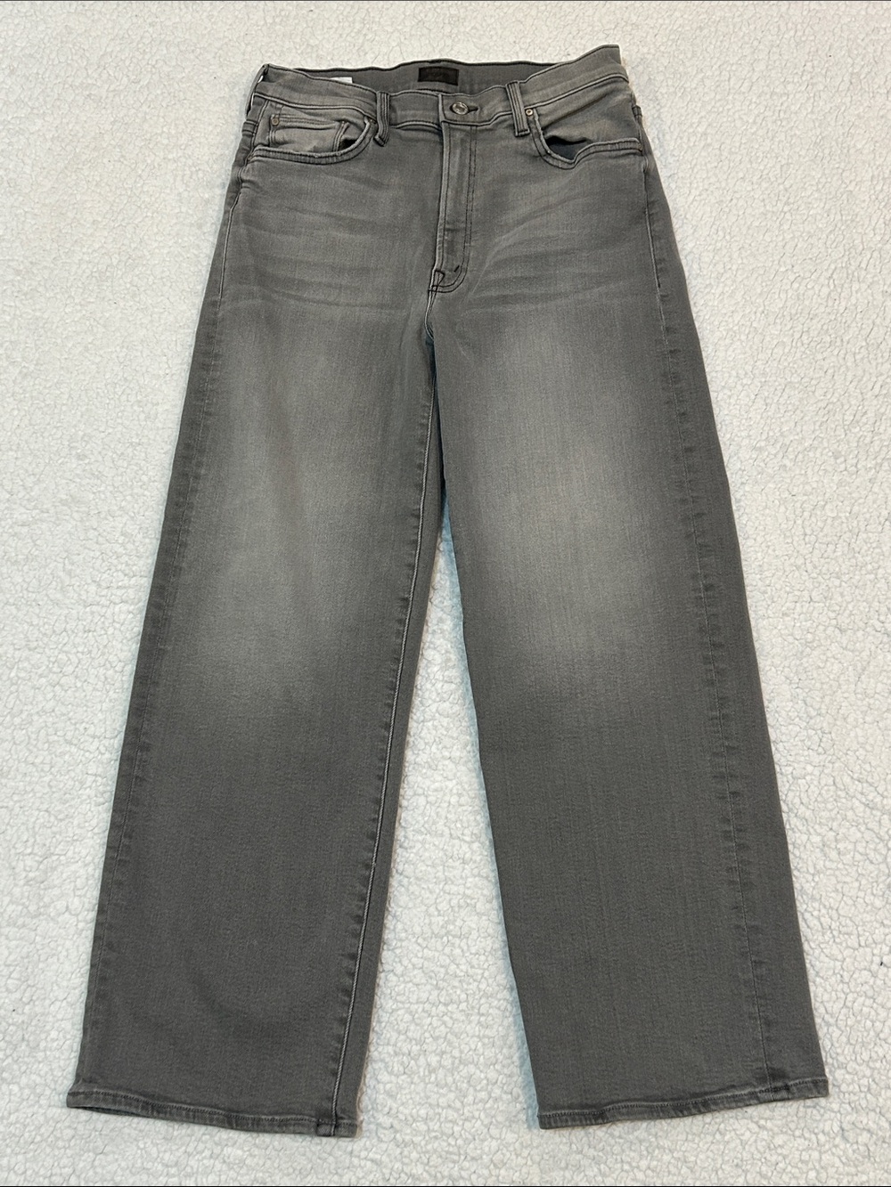 Mother The Dodger Flood Jeans in Noted! Gray size 28 Loose Straight Leg Ankle